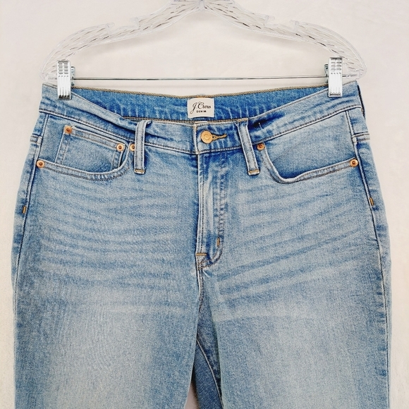 J. Crew Blue Light Wash Cotton Casual Skinny Five Pockets Jeans P4724 - Picture 4 of 10
